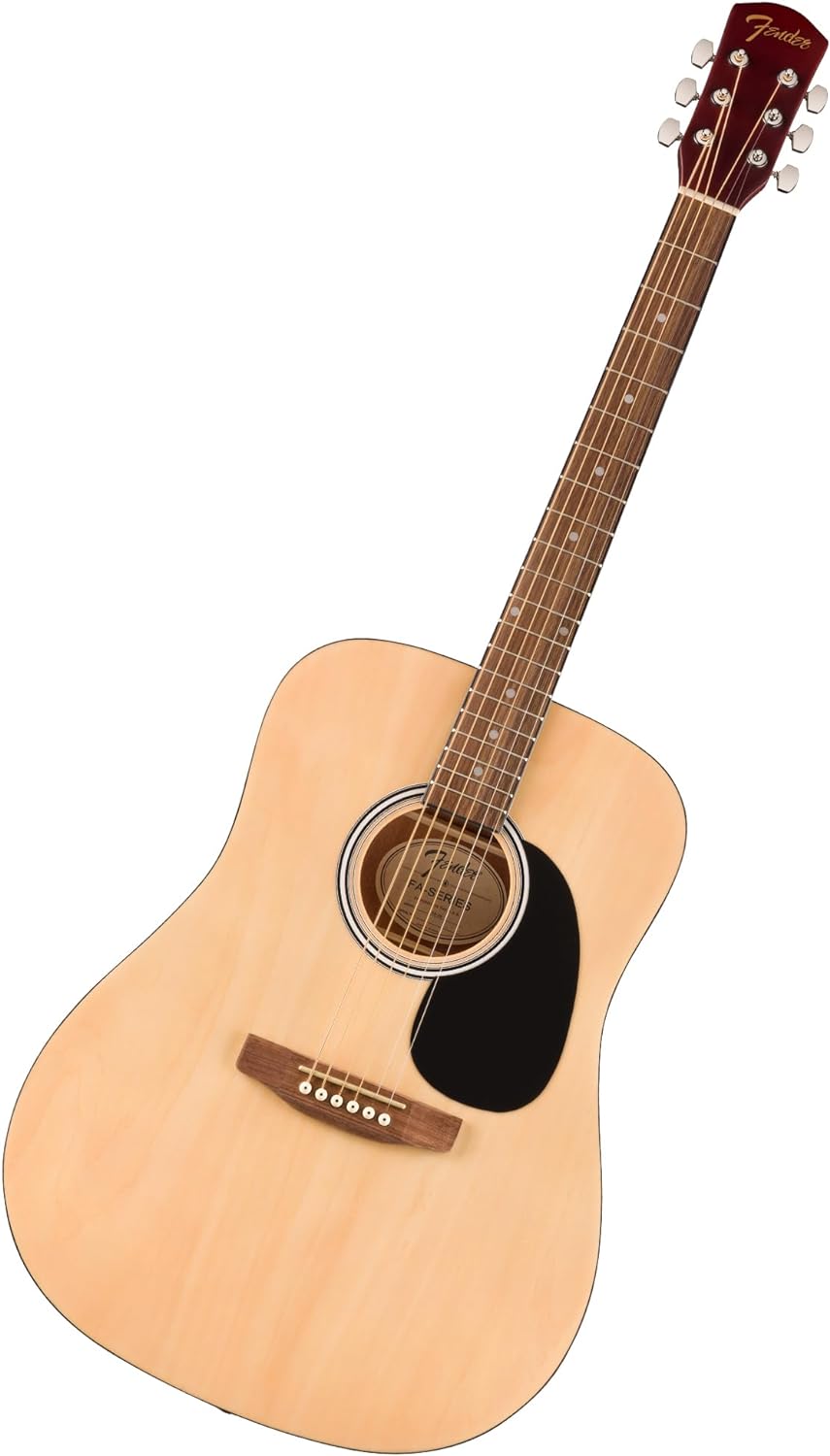 Fender FA-25 Dreadnought Acoustic Guitar, Beginner Guitar Natural