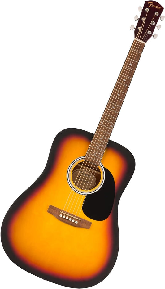Fender FA-25 Dreadnought Acoustic Guitar, Beginner Guitar Sunburst