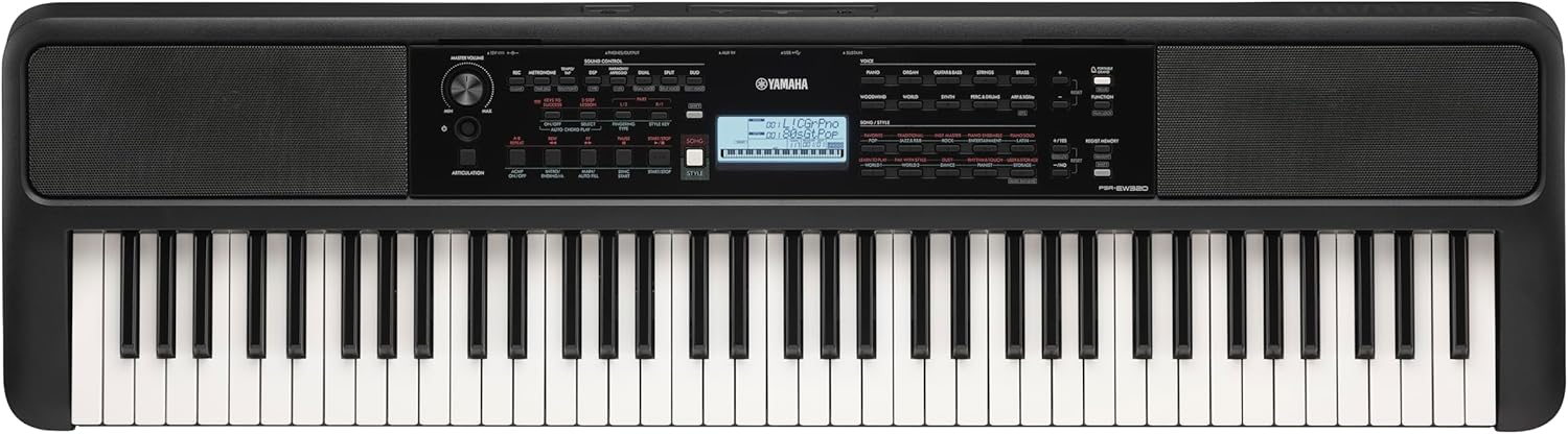 Yamaha 61-Key Portable Keyboard for Beginners with Learning Tools