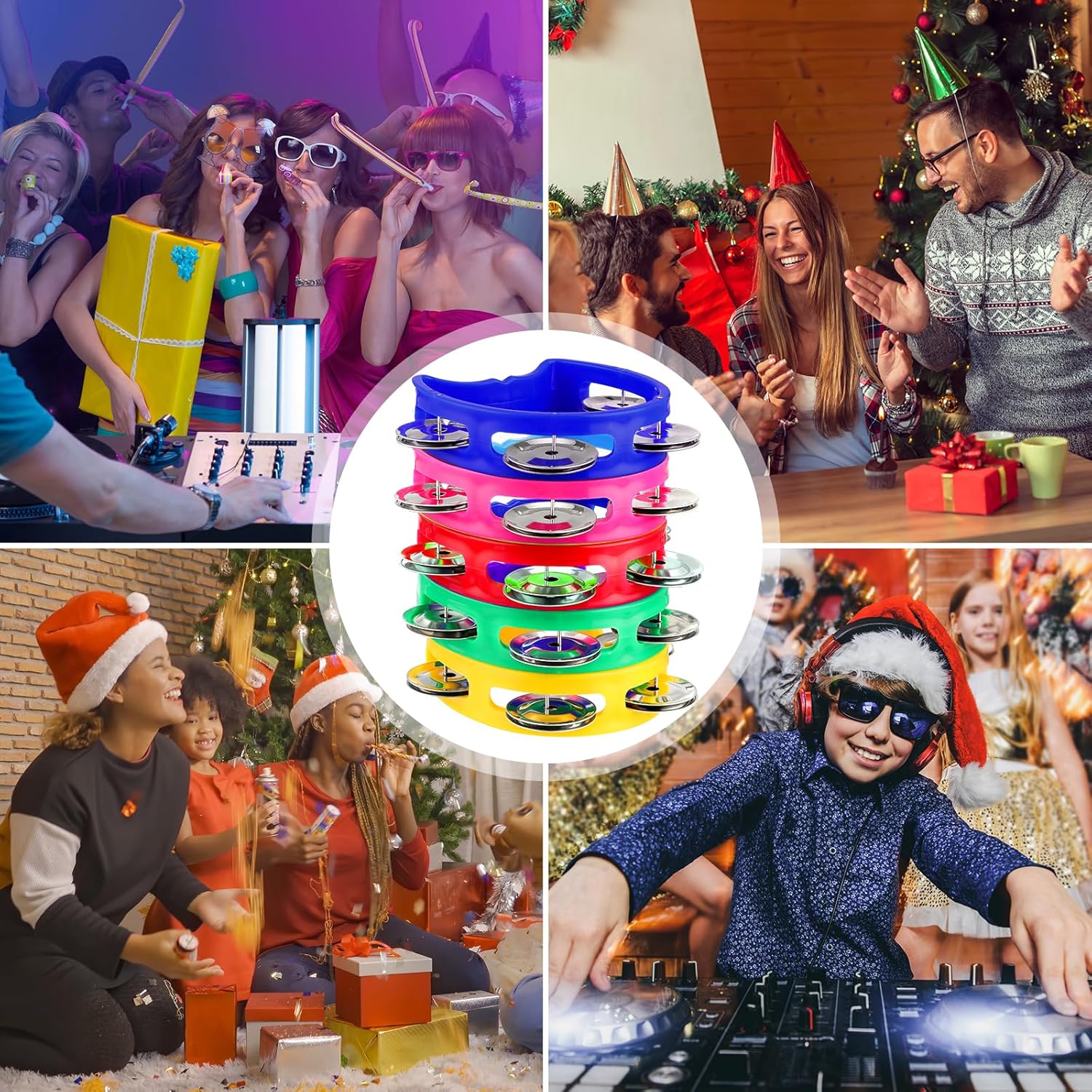 30 Pack Tambourines for Weddings, Party Favors, Church, etc.