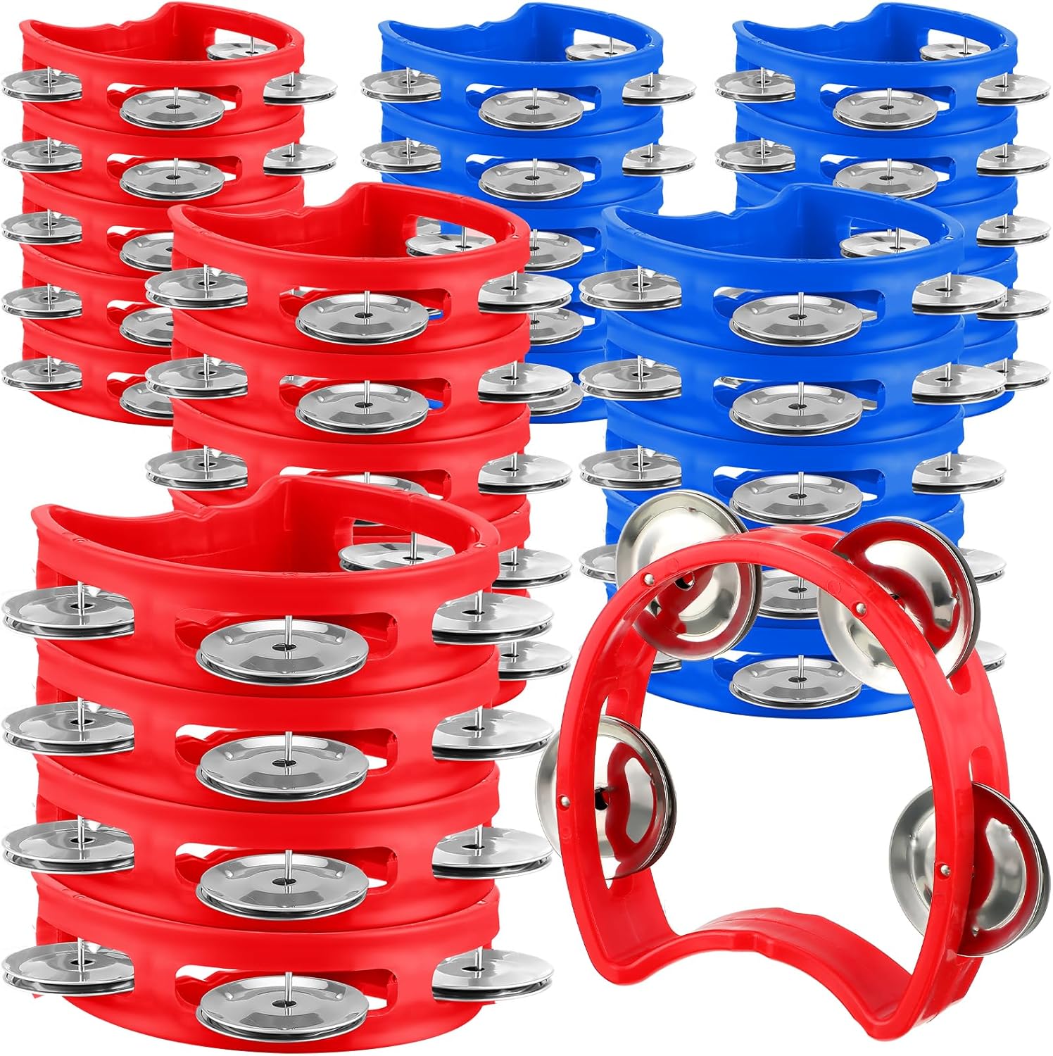30 Pack Tambourines for Weddings, Party Favors, Church, etc.