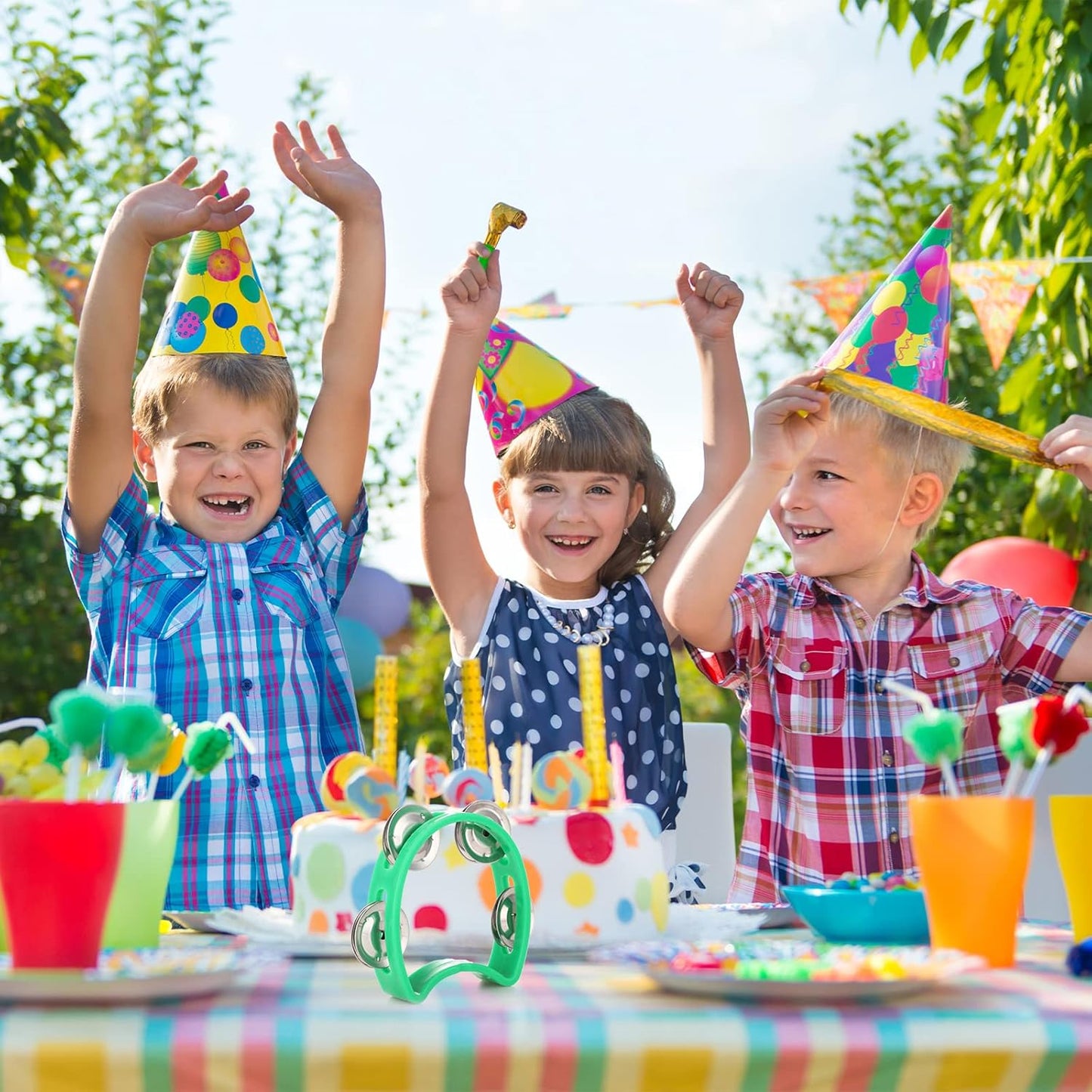 30 Pack Tambourines for Weddings, Party Favors, Church, etc.